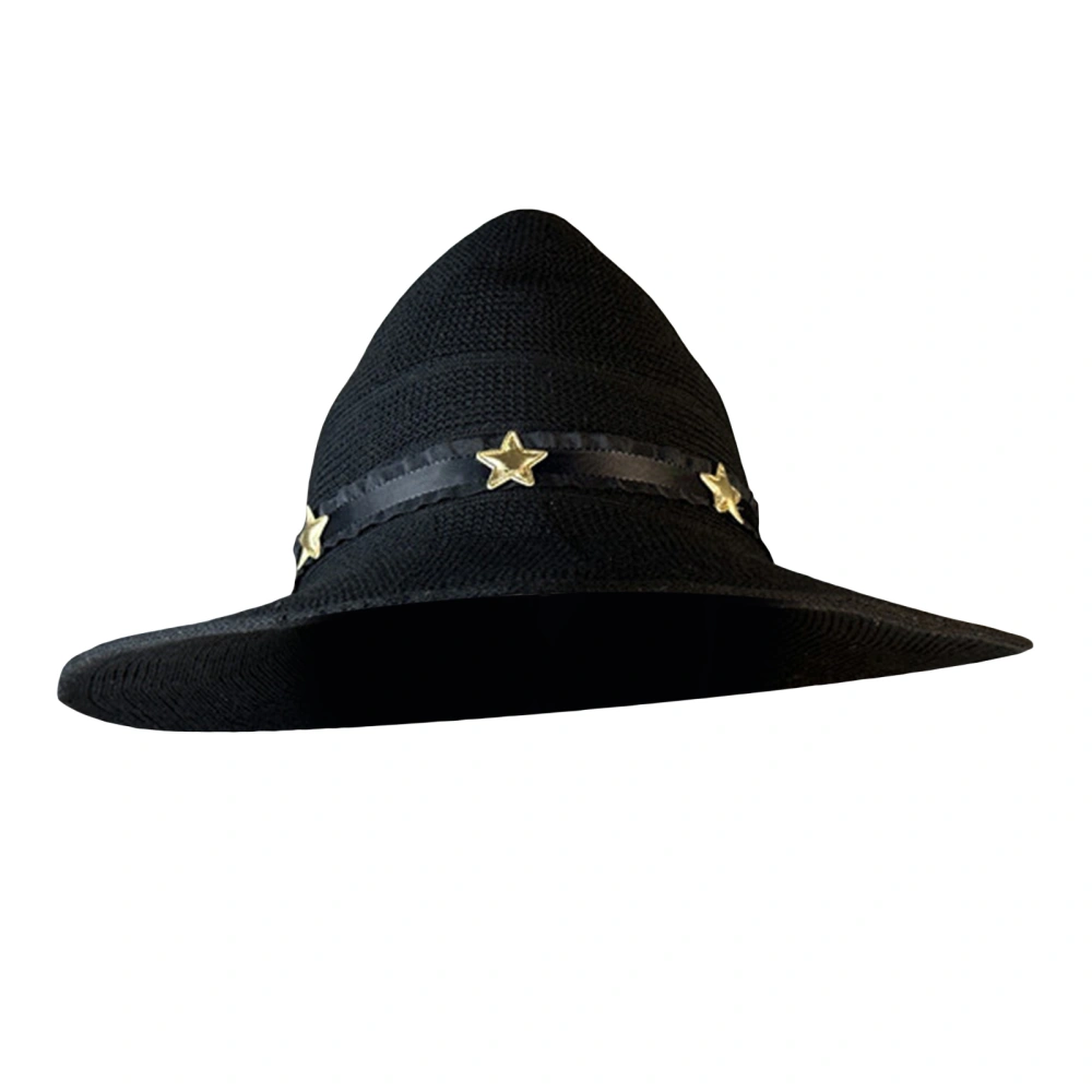 Women's Star Witch Hat Magic Cap with Pendant Decor for Party Cosplay