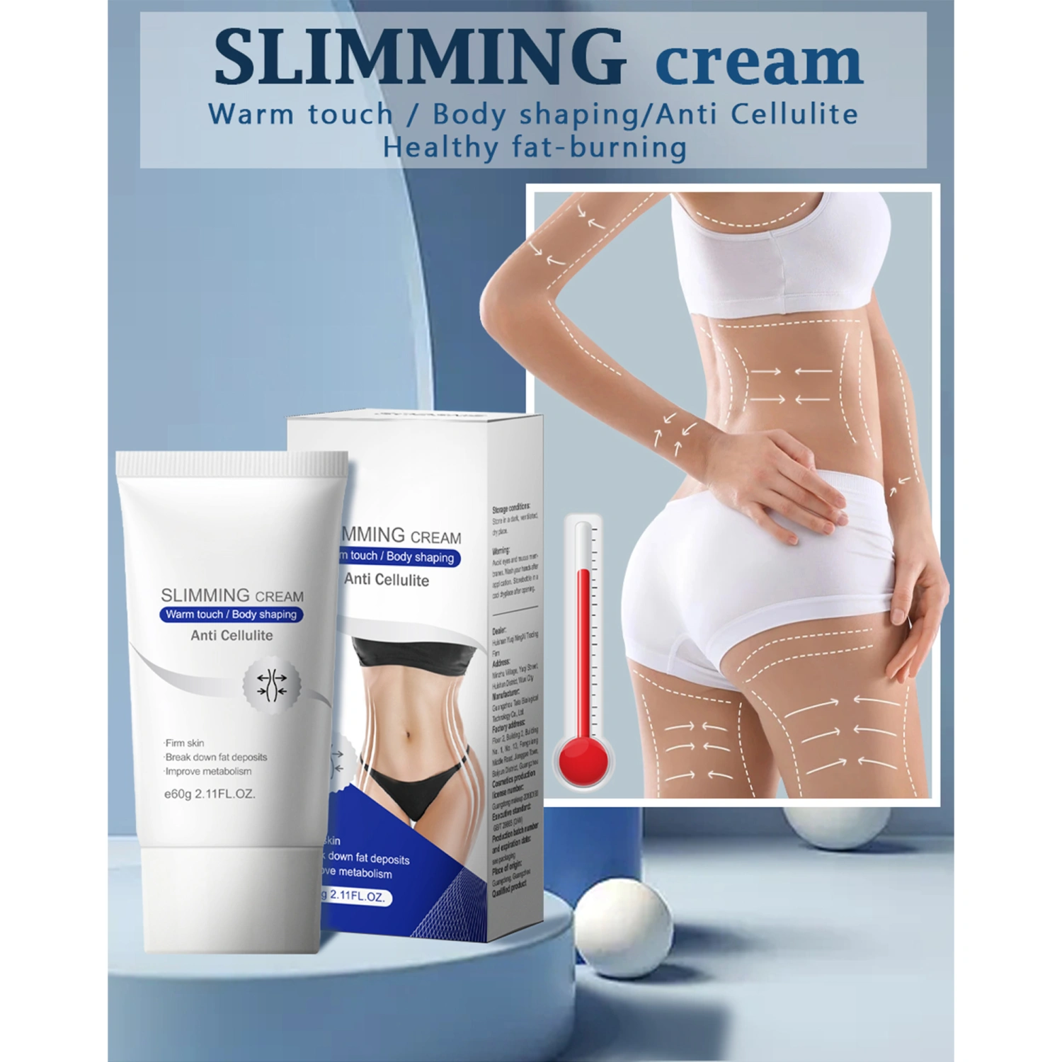 Slimming Cream, Firming Treatment Body Lotion for Women and Men