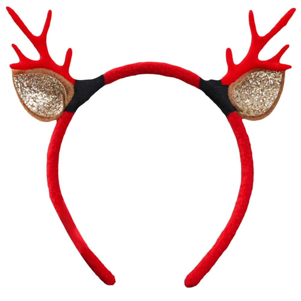 Reindeer Antler Headband Elastic Christmas Cosplay Hair Band Hair Hoop