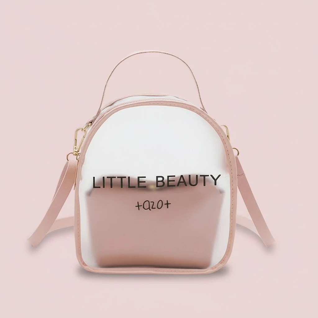 Women Small Backpack Lightweight Transparent Travel Daypack Bookbag
