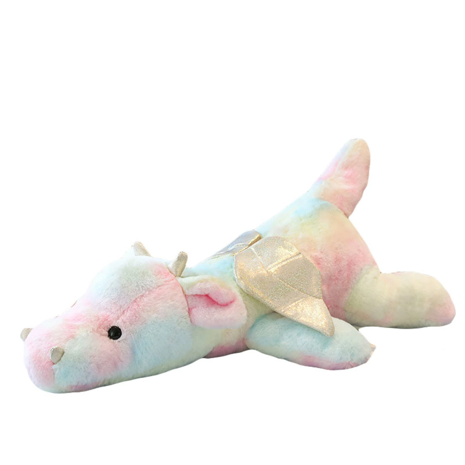 Colorful Flying Dragon Plush Toy Throw Pillow Stuffed Dinosaur Dolls
