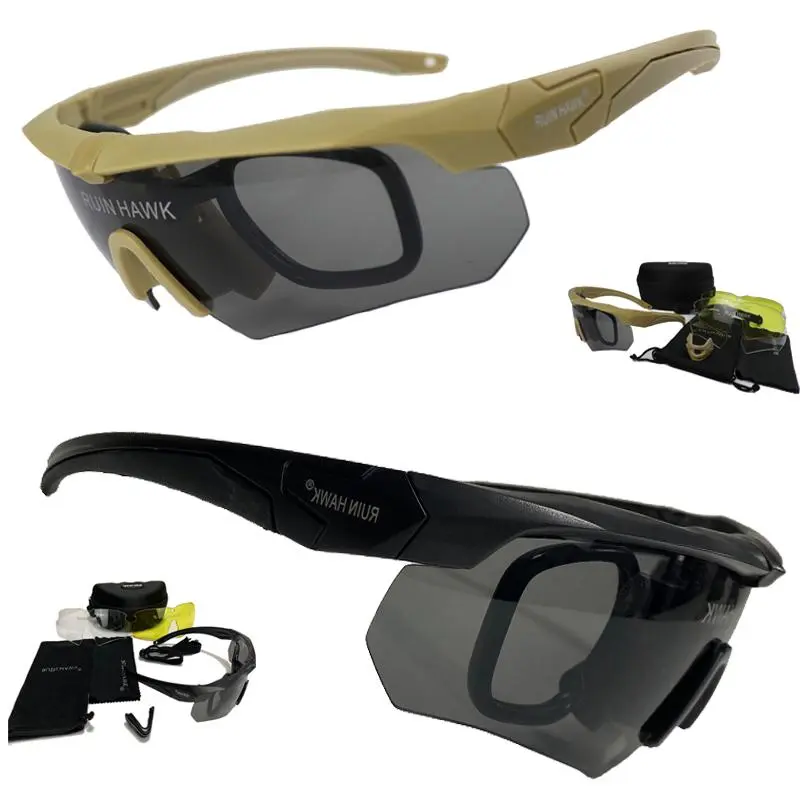 Tactical Glasses With Moypia Frame Outdoor Sport Airsoft Hunting Hiking Goggles Military Sunglasses