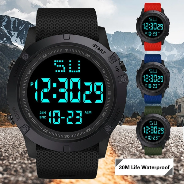 Outdoor Sport Digital Watch Men Sports Watches for Men Running Stopwatch Military LED Electronic Clock Wrist Watches Men