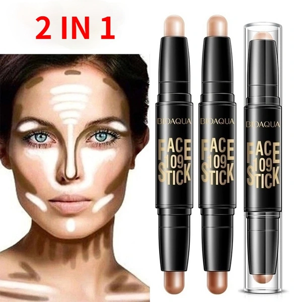 Double Head 3D Long Lasting Concealer Pen Face Make Up Liquid Waterproof Contouring Foundation Contour Makeup Concealer Stick Pencil Cosmetics