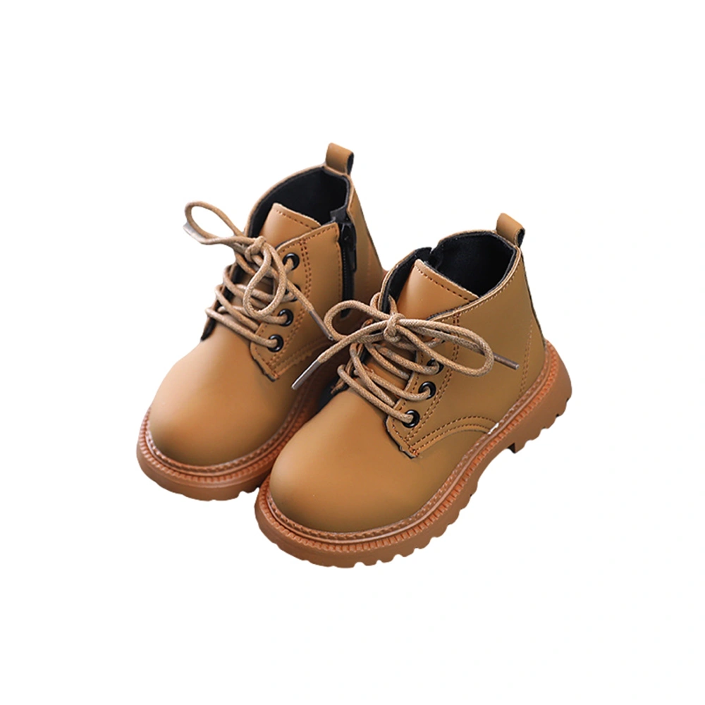 Kids Boots, Tie-up Non-slip Casual Martin Boots Shoes for Girls Boys