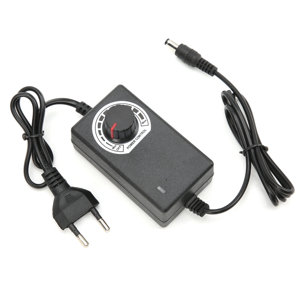 DC Speed Controller Power Adapter Adjustable Power Source Supply Adapter for Motor Speed Controller EU Plug 100V‑240V