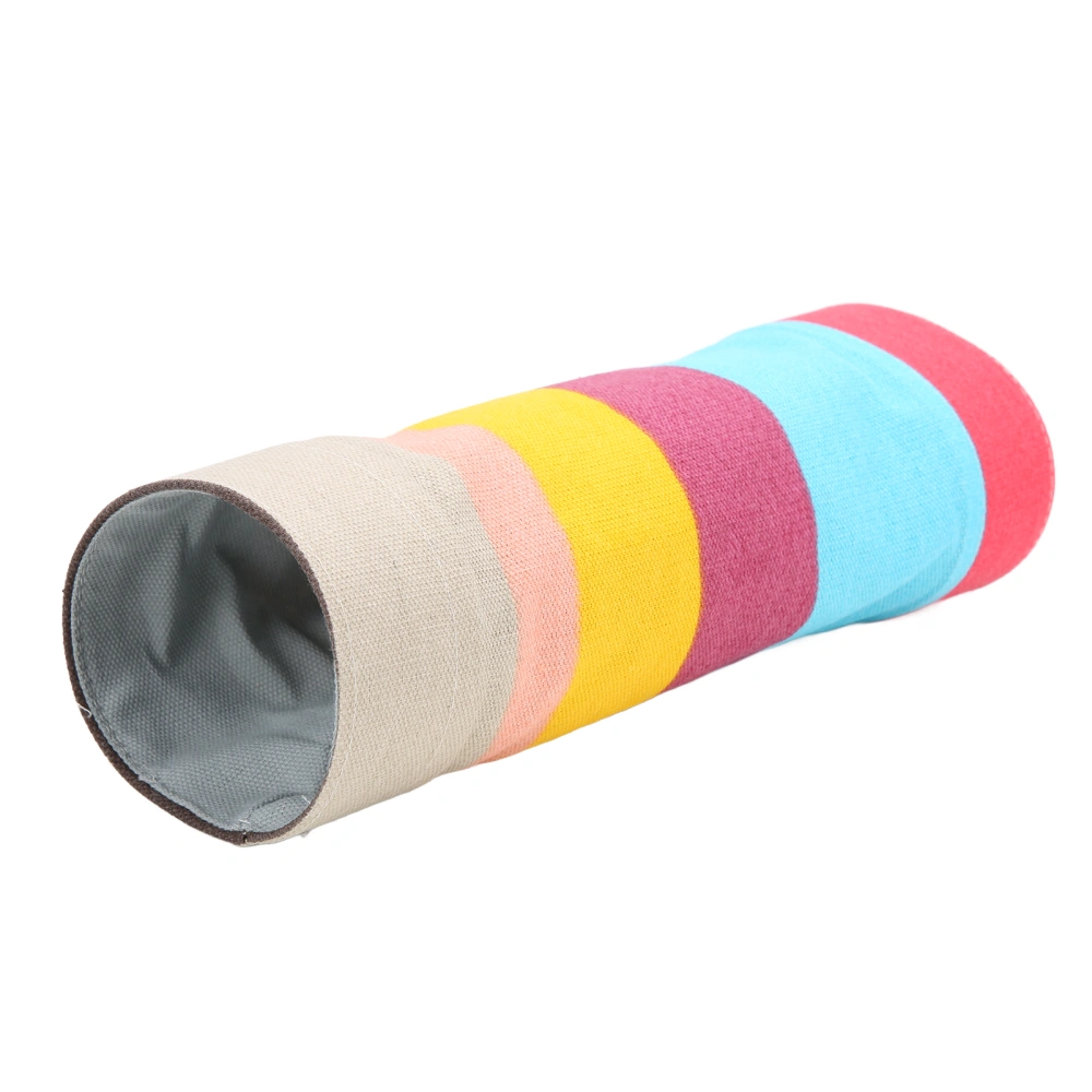 Hamster Tunnel Colourful Cloth Guinea Pig Playing Hideout Tunnels and Tubes for Small Pets(TwoWay )