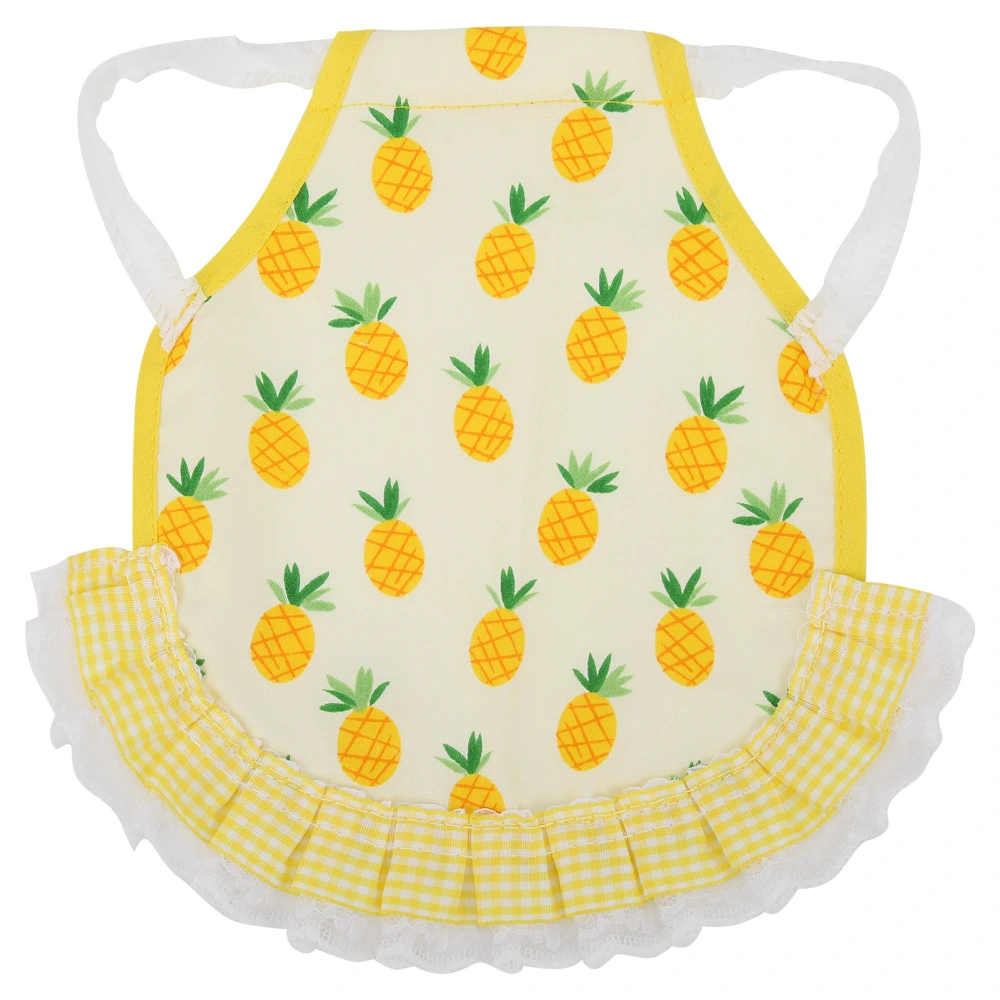 Chicken Saddles Elastic Lace Hen Aprons Dress Compatible For Chickens Ducks and GeesePineapple