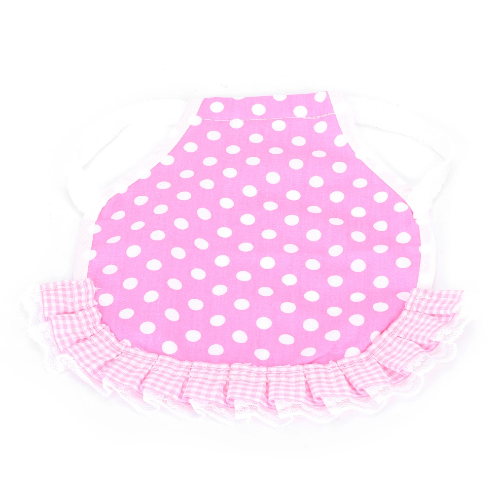 Chicken Saddle Hen Apron Feather Fixer Wing Back Protector Hen Apron with Elastic StrapsPink Dots