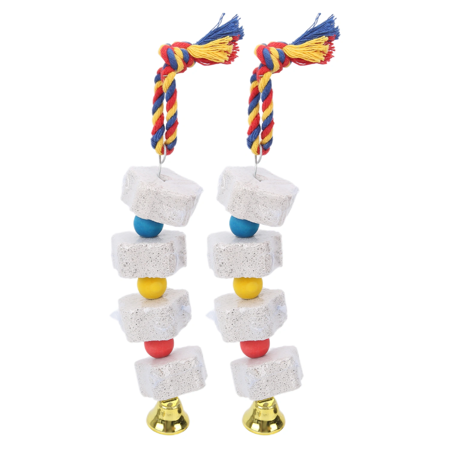 2Pcs Bird Chewing Toys Bird Beak Grinding Stone for Parrots/Hamsters and Other Rodents