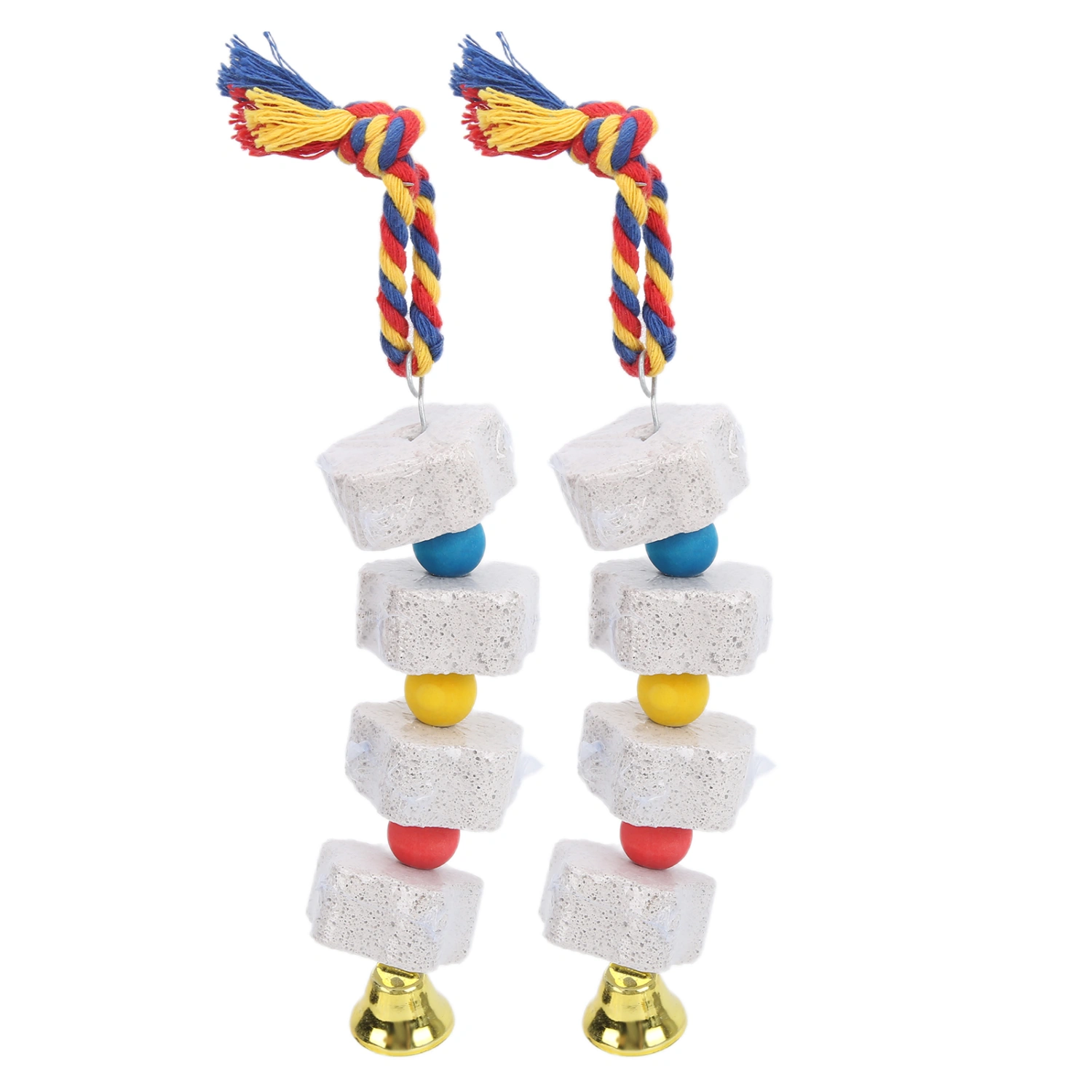 2Pcs Bird Chewing Toys Bird Beak Grinding Stone for Parrots/Hamsters and Other Rodents
