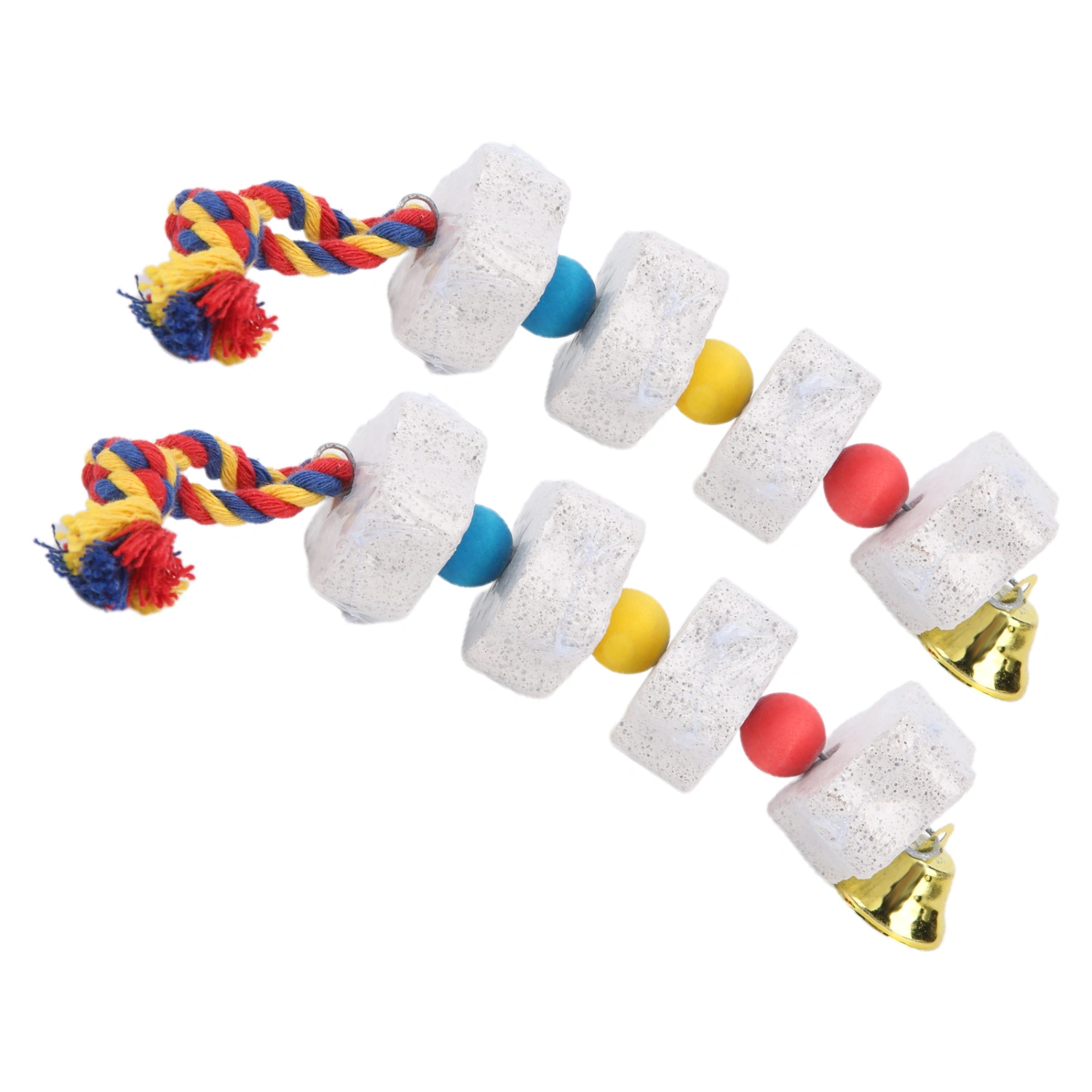 2Pcs Bird Chewing Toys Bird Beak Grinding Stone for Parrots/Hamsters and Other Rodents
