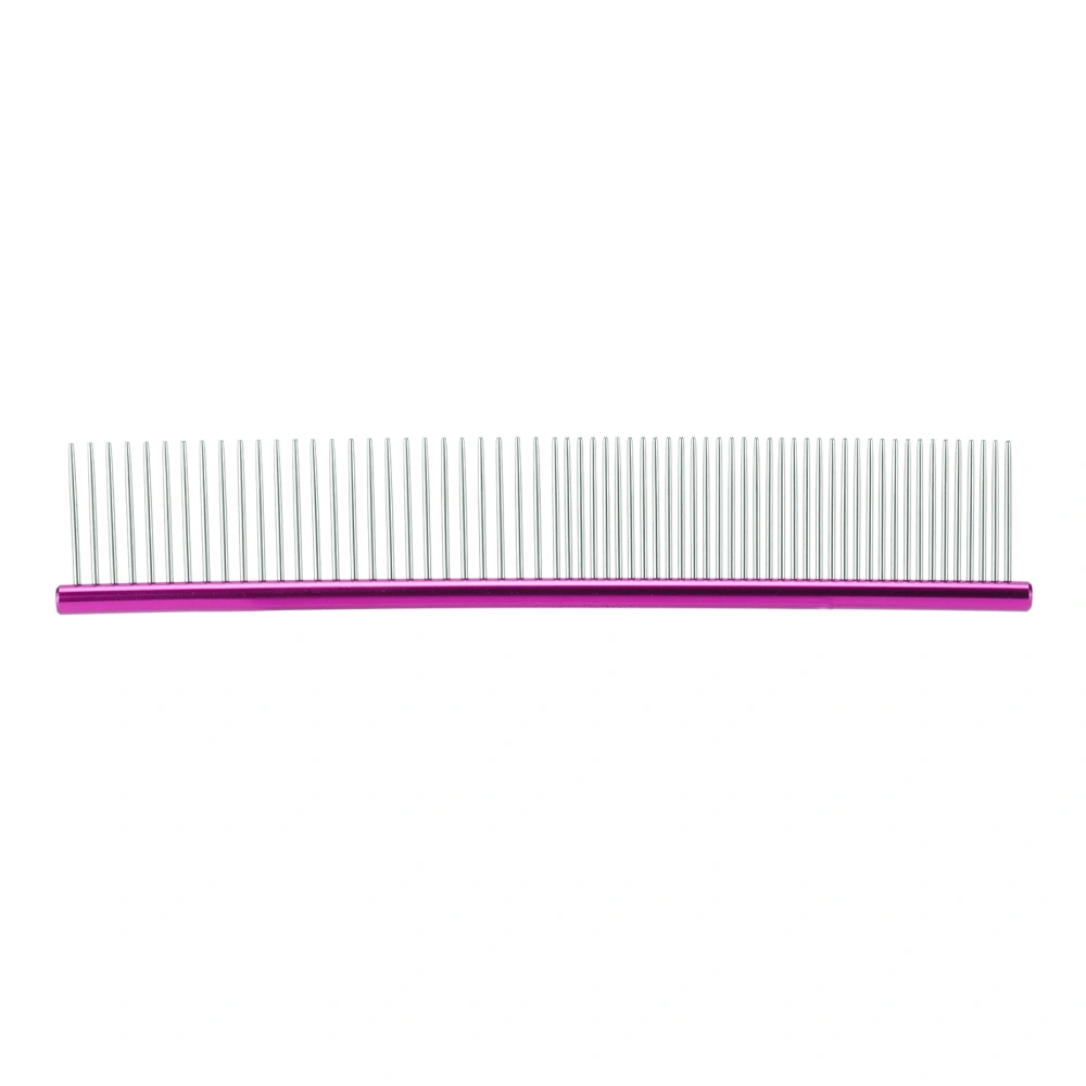 Pet Comb Stainless Steel Teeth Comb Removes Tangles and Knots for Dog Cat and Other Pets19cmM068 Purple