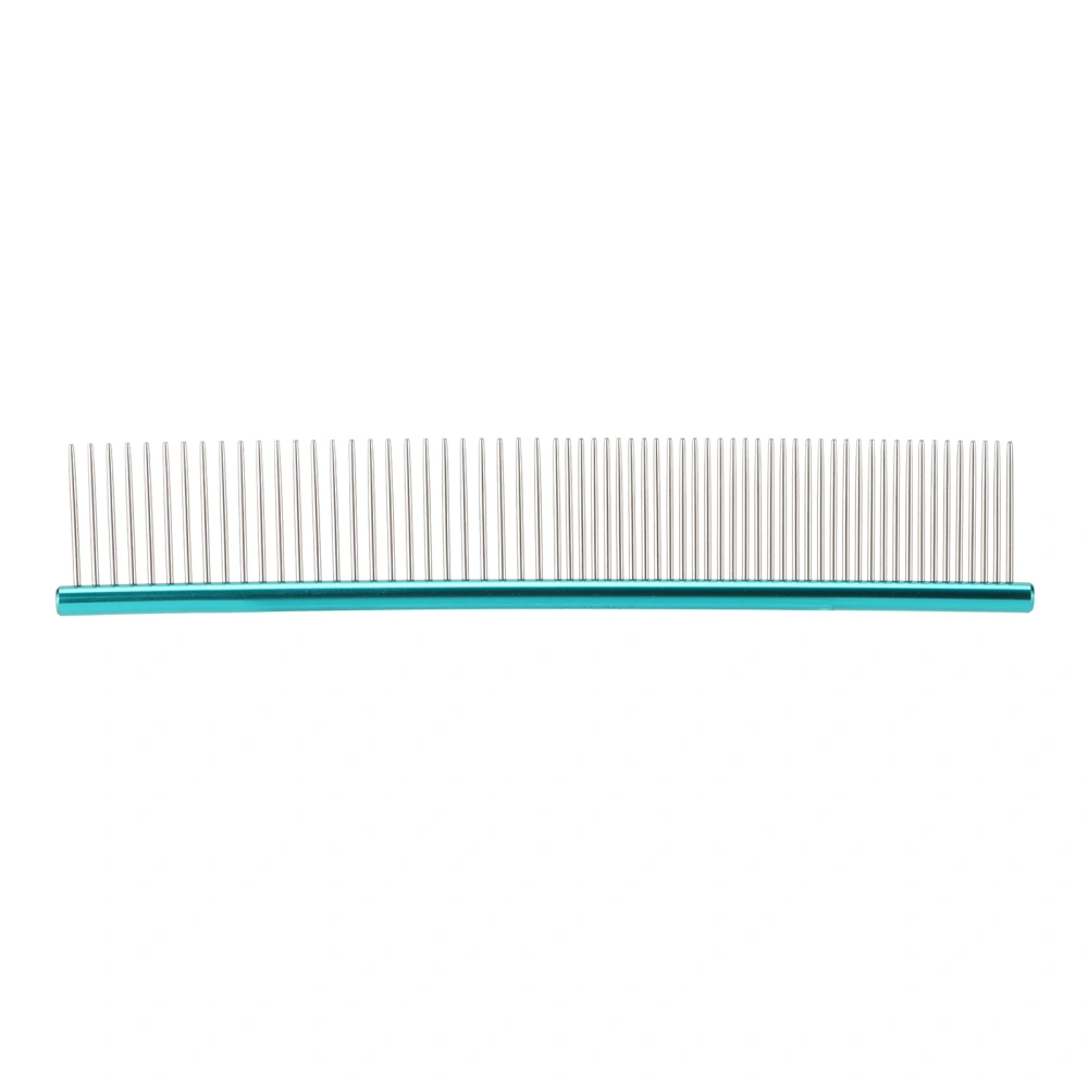 Pet Comb Stainless Steel Teeth Comb Removes Tangles and Knots for Dog Cat and Other Pets19cmM068 Green