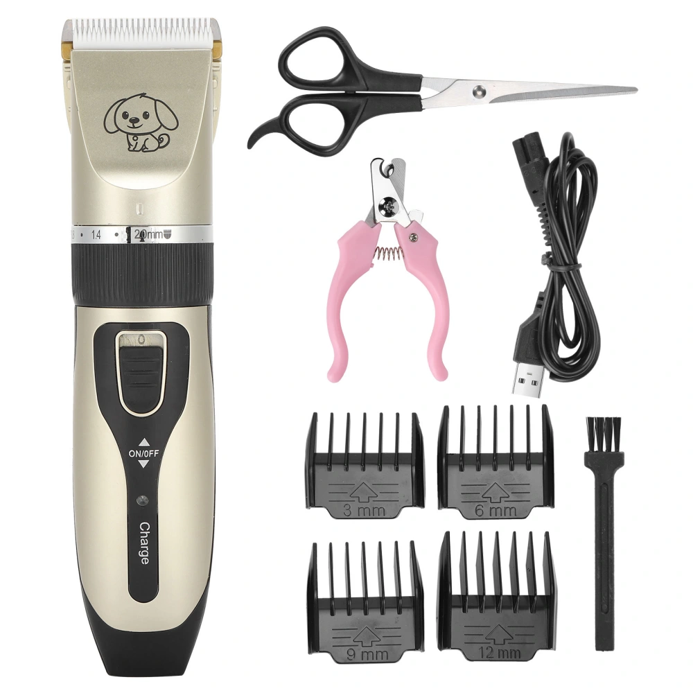 Pet Shaver Set Low Noise Rechargeable Dog Puppy Hair Trimmer Electric Grooming Clipper