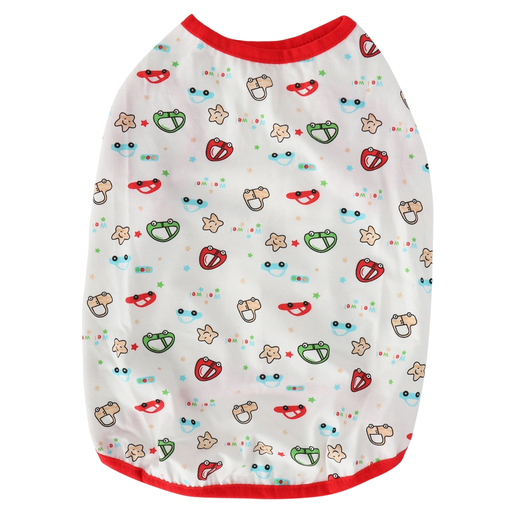 Pet Clothes Dog Little Pig Printed Cute Breathable Shirts Puppy Soft Cartoon ClothesCar L