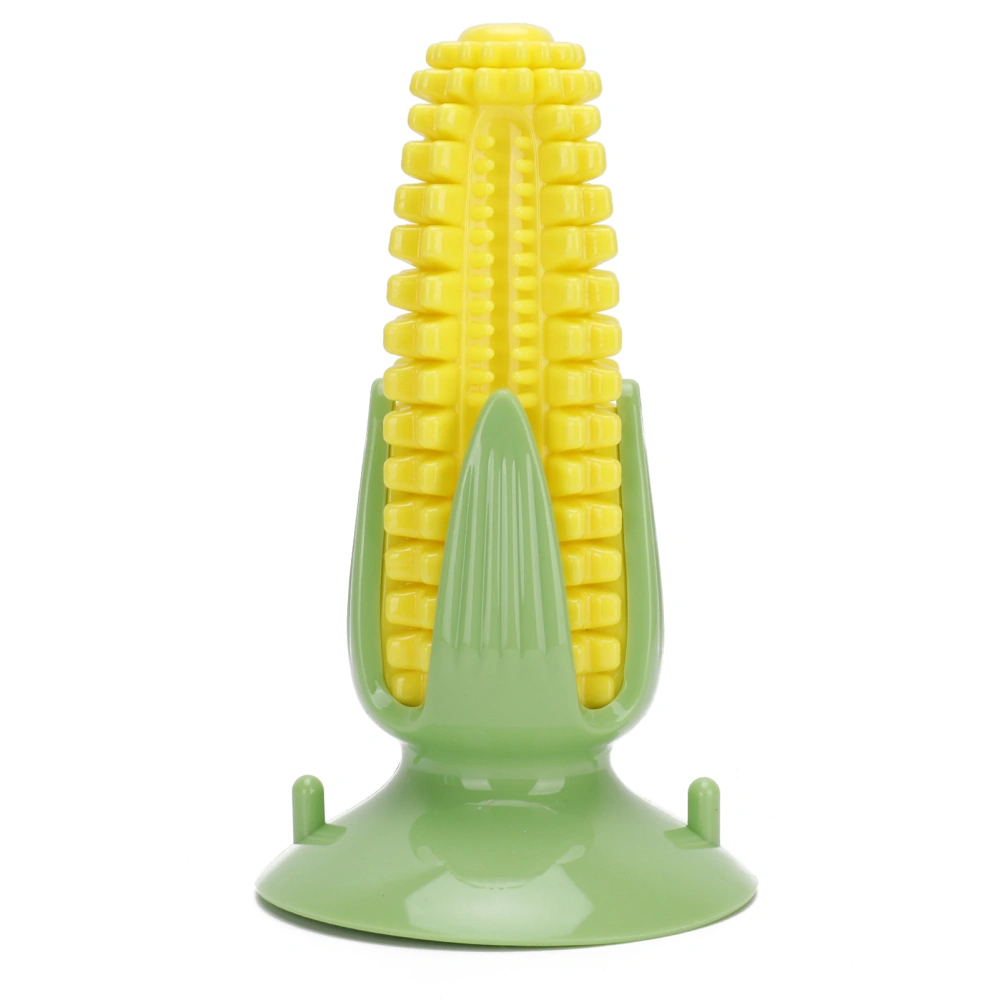 Corn Shape Dog Chew Toy Durable Pet Playing Teeth Cleaning Toys Stick with Suction Cup