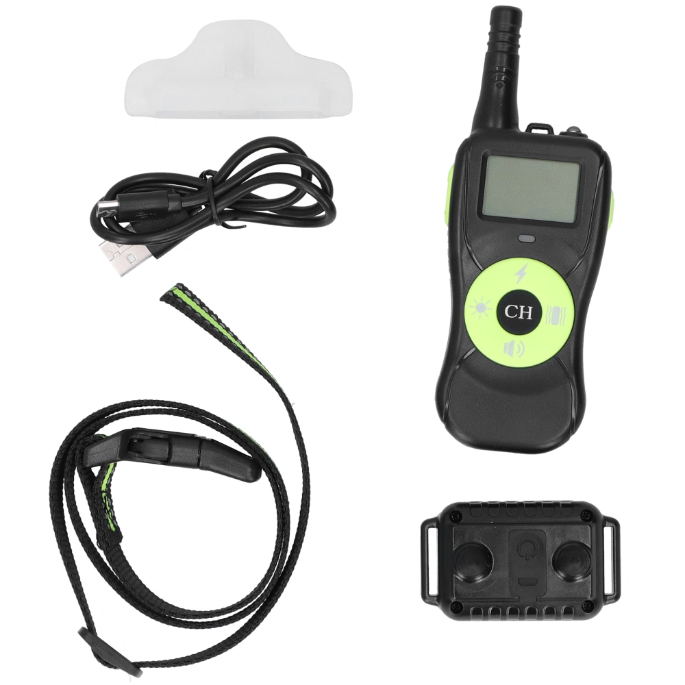 Dog Training Collar Stop Barking Remote Control Rechargeable Lightweight Collar with LED IPX7 Waterproof