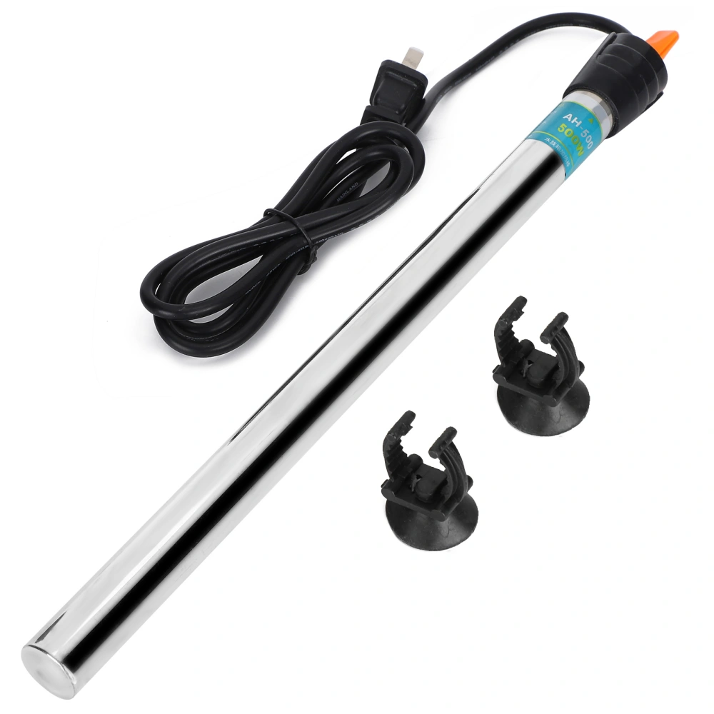 220‑240V Submersible Aquarium Heater Stainless Steel Adjustable Fish Tank Heater500W