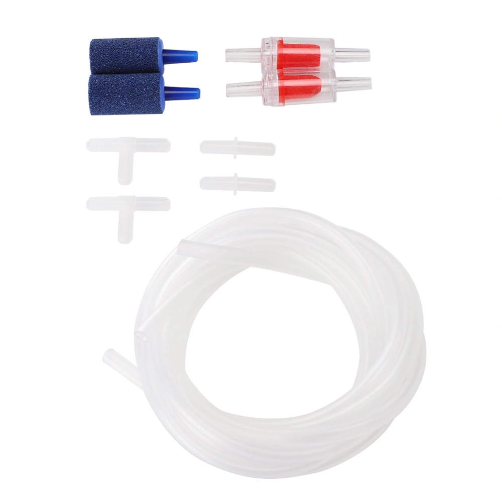 Aquarium Air Pump Fittings Tube T Valve Air Stone Fish Tank Oxygen Compressor Accessories