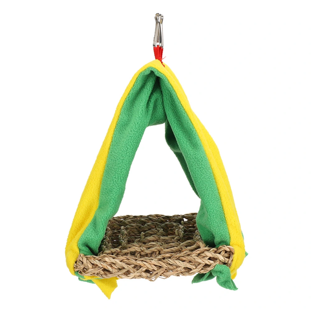 Parrot Triangle Nest Swing Birds Nest Stand Bars Hanging Playing Tents for Pets Birds