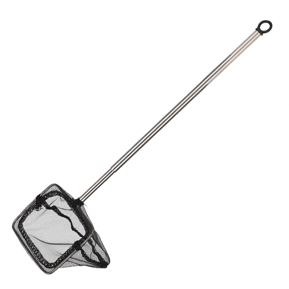 Stainless Steel Shrimp Small Fish Net Retractable Domestic Fine Mesh String Bag for Aquarium Goldfish(2 Section Retractable )