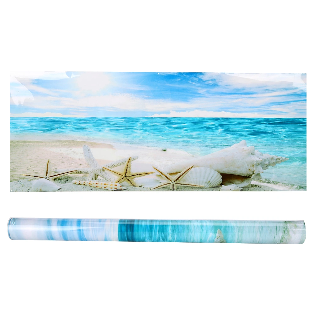 Background Poster Decorative Sea Star Paintings PVC Sticker Landscape for Aquarium Fish Tank91x50cm