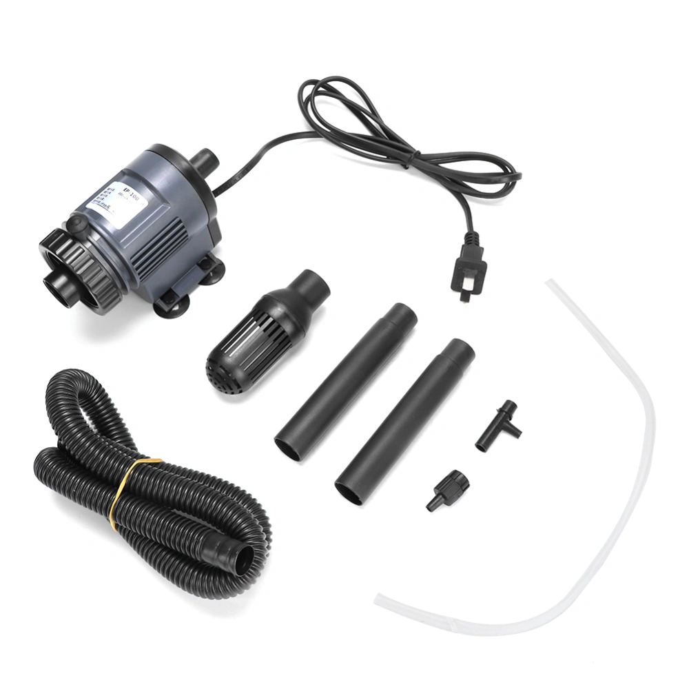 3 in 1 Mute Aquarium Submersible Aeration Filter Water Suction Pump Fish Tank Accessory CN Plug 220VEP-1300B