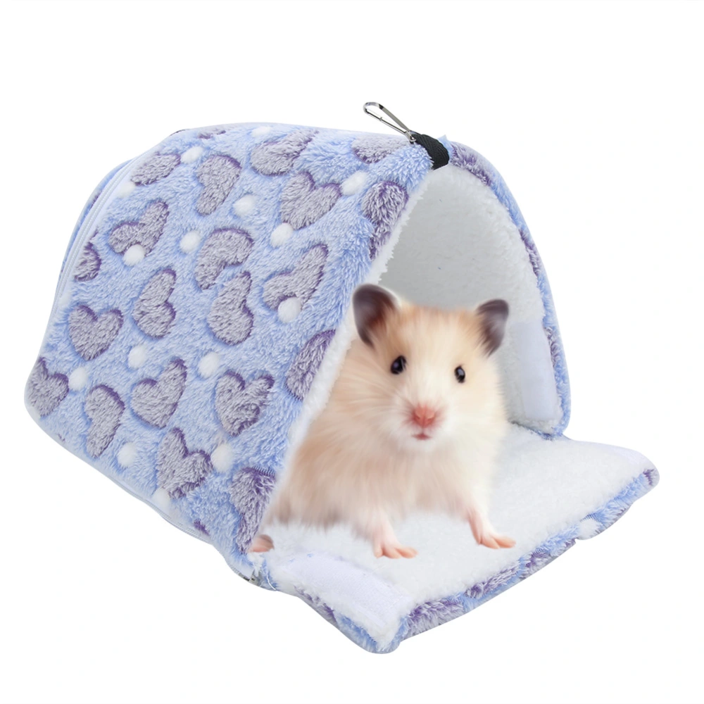 Purple Winter Hamster Warm Hammock Hanging Bed House Nest for Small Pets Squirrel Sugar Glider Guinea Pig Chinchilla