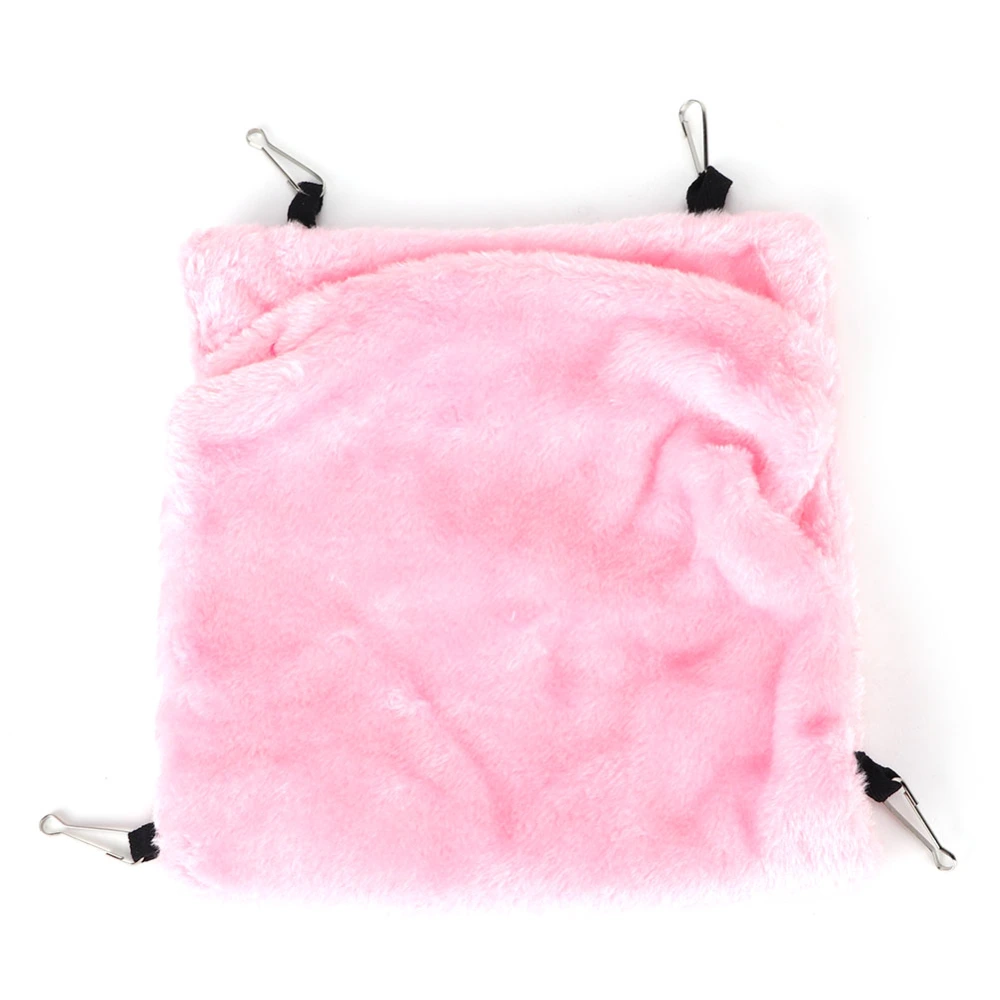 Pink Hamster Squirrel Hanging Hammock Winter Warm Pet Nest Sleeping Bed Cave Cagepink L