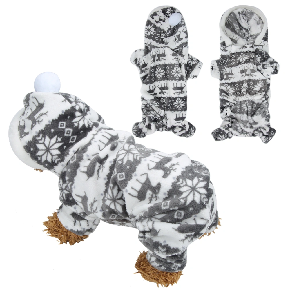 Autumn Winter Soft Plush Dog Clothes Hoodies for Small Dogs Puppy Overall Clothing Outfit