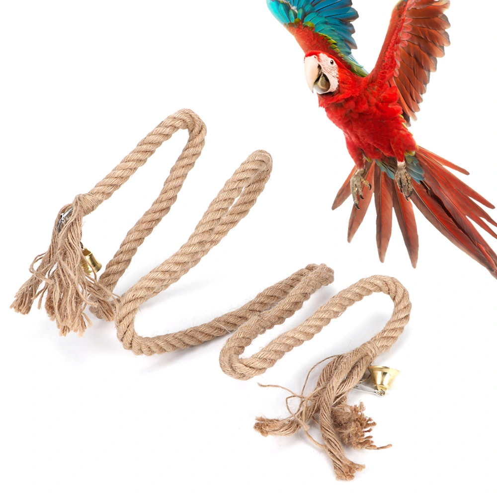 1 Pcs Pet Bird Parrot Cotton Belt Perch Climbing String Rope Pets Chewing Hanging Toy