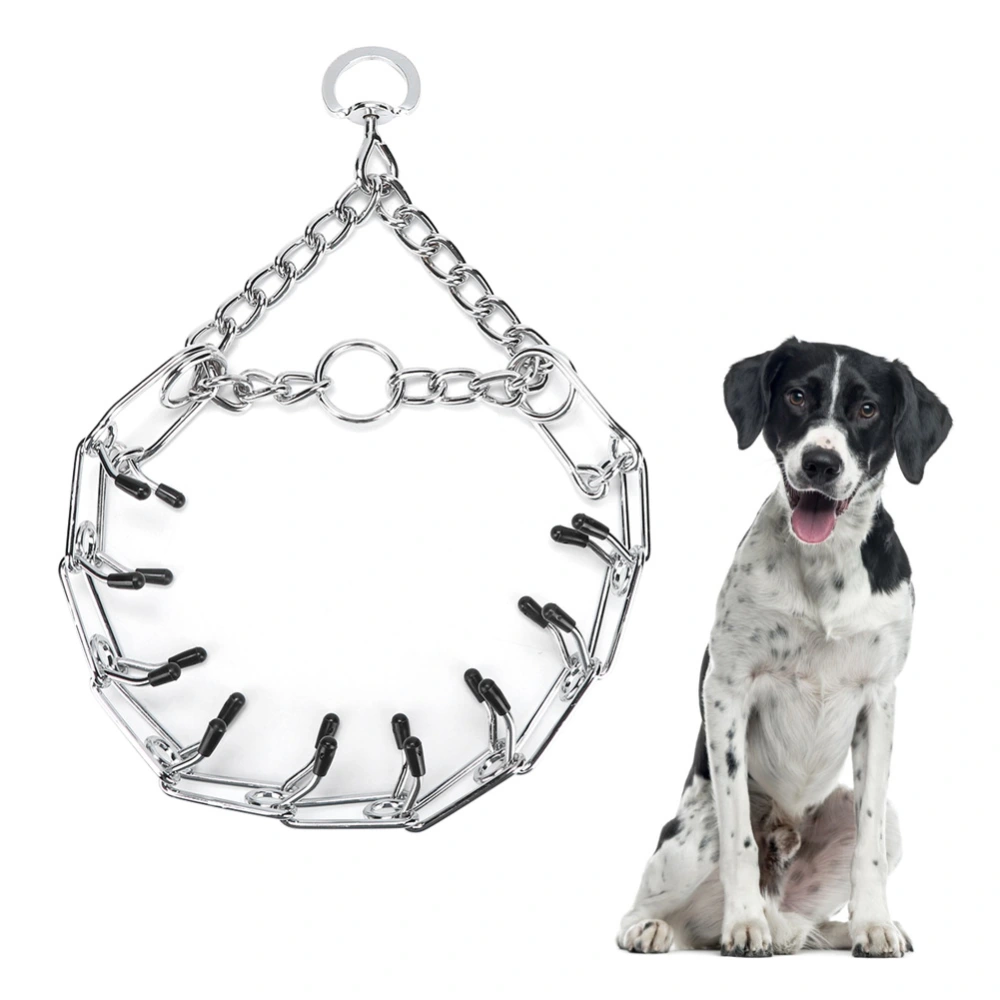 Stainless Steel Durable Dog Prong Training Collar Smooth Surface No Harm to PetM