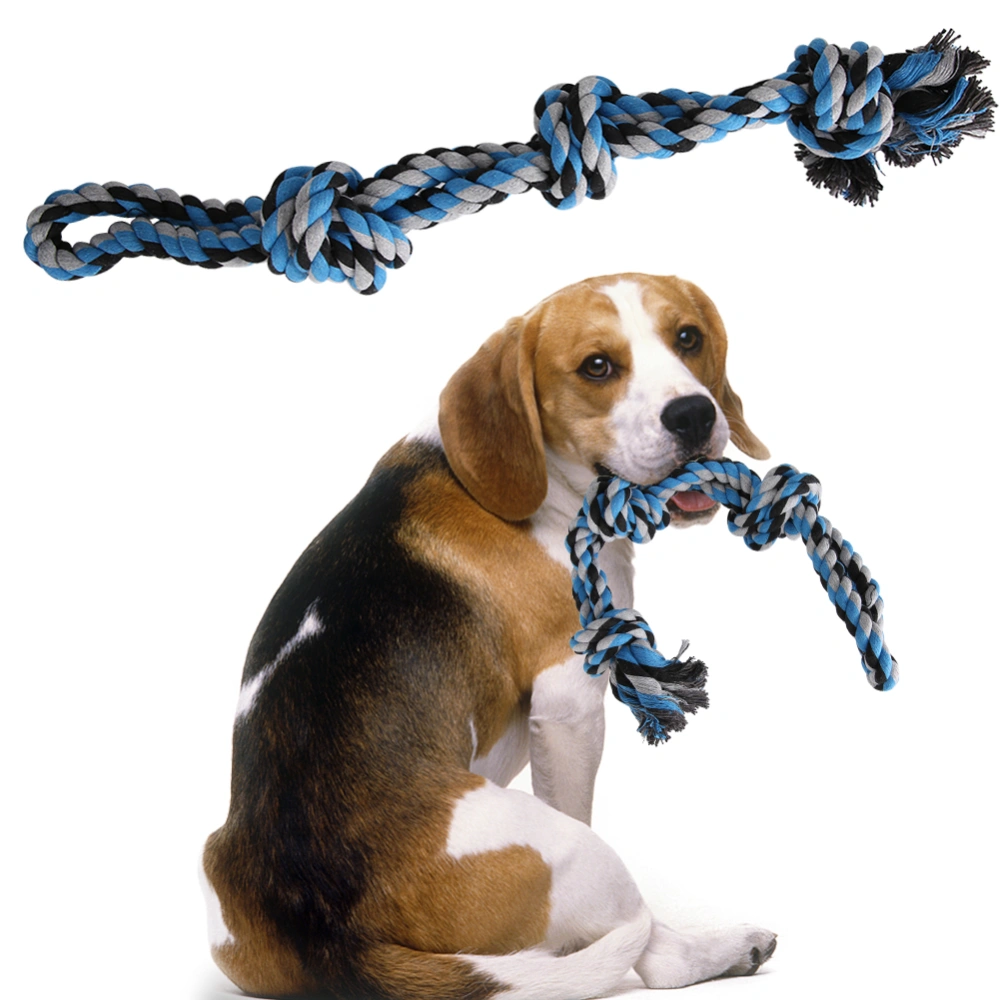 1 pcs Biting Resistant Dog Cotton Rope Knot Toy Pet Dogs Chew Bite Grind Teeth Playing Toys