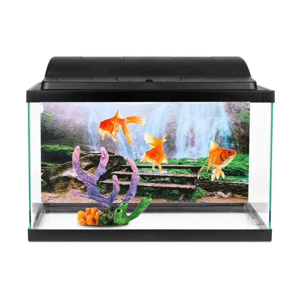 Background Poster Decorative Painting PVC Sticker Landscape Image for Aquarium Fish Tank61x41cm