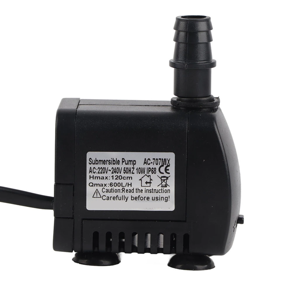 10W Aquarium Submersible Water Pump Fish Tank Fountain Miniascape Resistance Micro Mute Rotor Pump