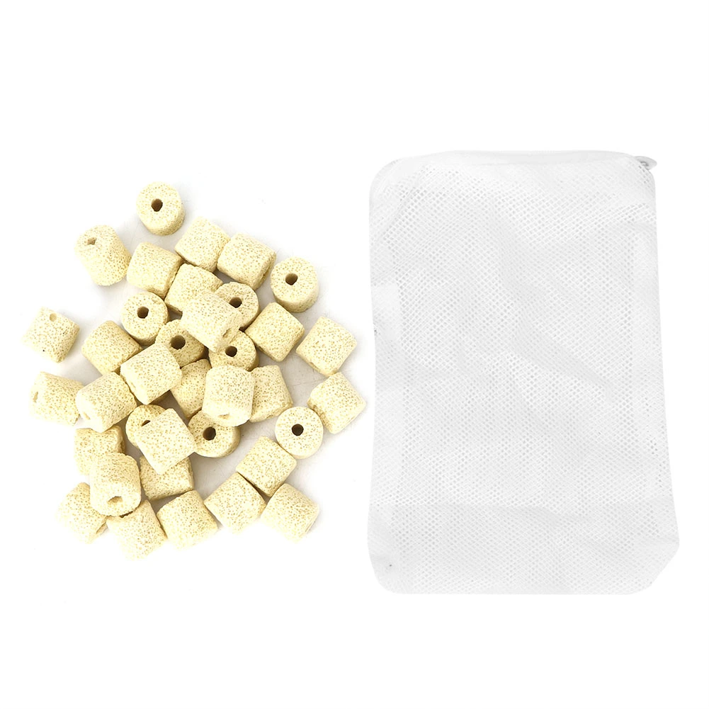 Bacteria Ring Filter Media Stone Filtratlon Material for Aquarium Fish Tank