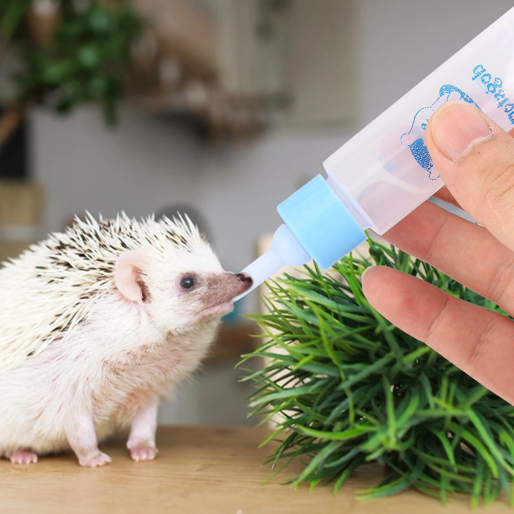 2PCS 30ML Hamster Nurser Bottle Small Pet Puppy Squirrel Kittens Nursing Feeding Bottle Water Milk Feeder (Sky Blue )
