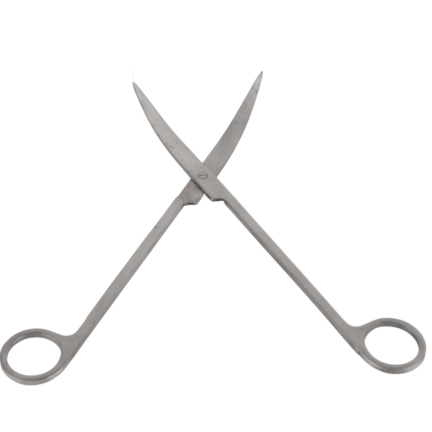 1PC Professional Stainless Steel Aquatic Plant Tongs Scissors for Aquarium Fish Tank(Curved )