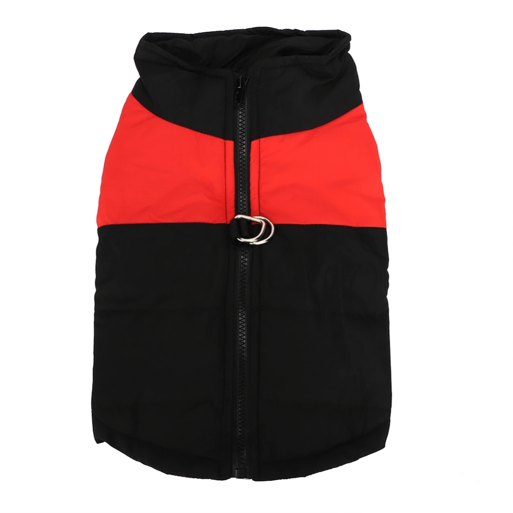 Polyester Pet Waterproof Down Jacket Vest Clothes Thicken Warm Coat for Dogs Cats(Red S)