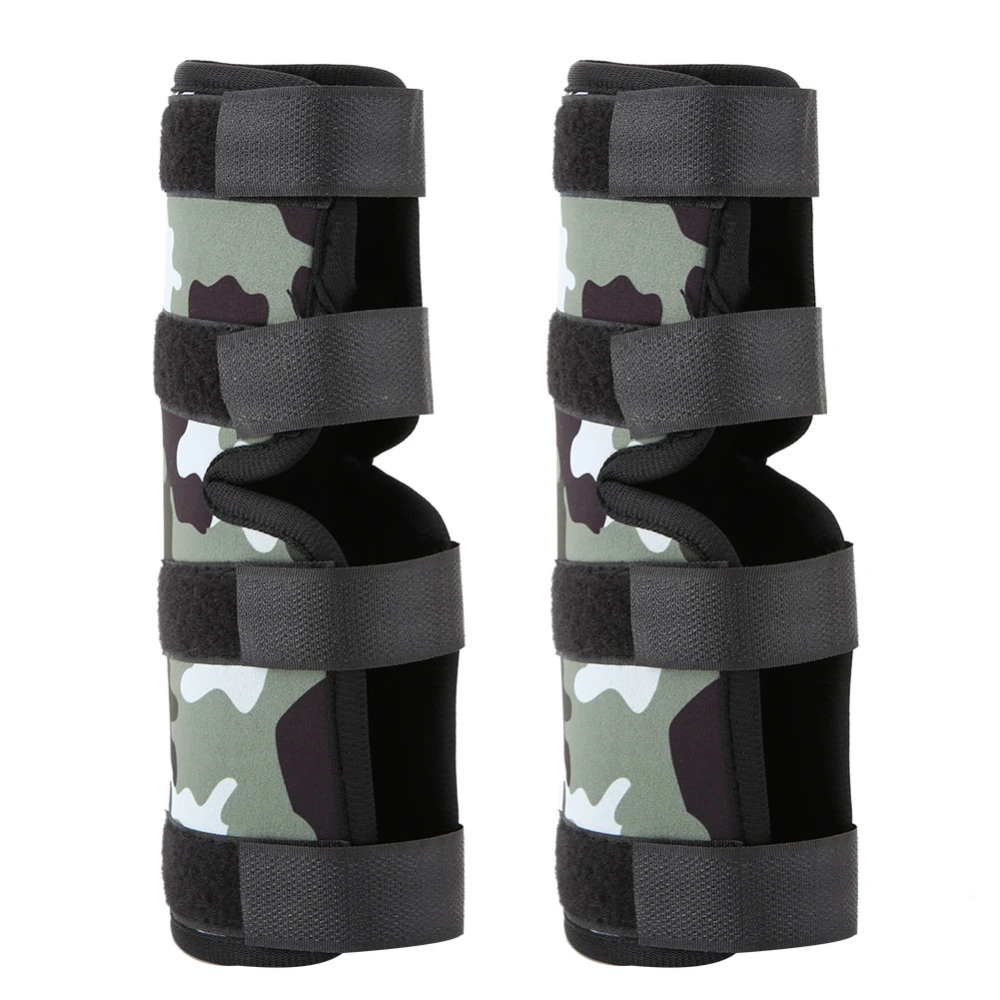 1 Pair of Dog Rear Leg Brace Pet Injury Bandage Hock Joint Wrap Protector(Camouflage S)