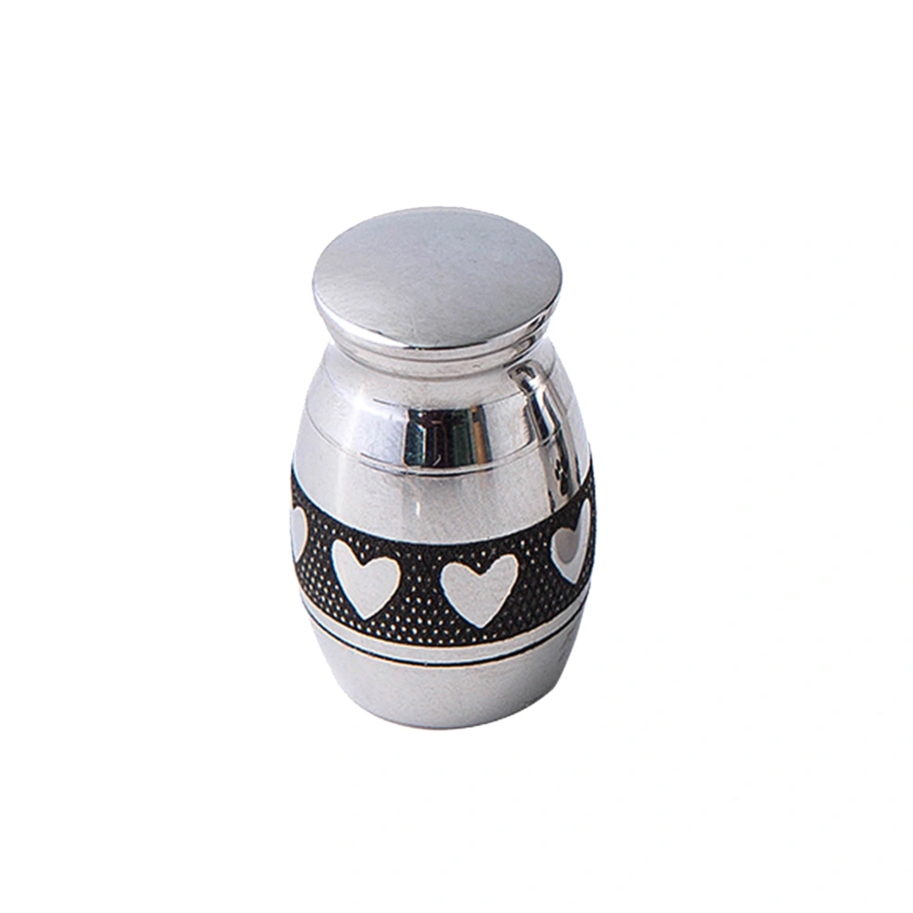 Stainless Steel Cremation Urn Pet Ashes Holder Memorial Container Jar(Heart)