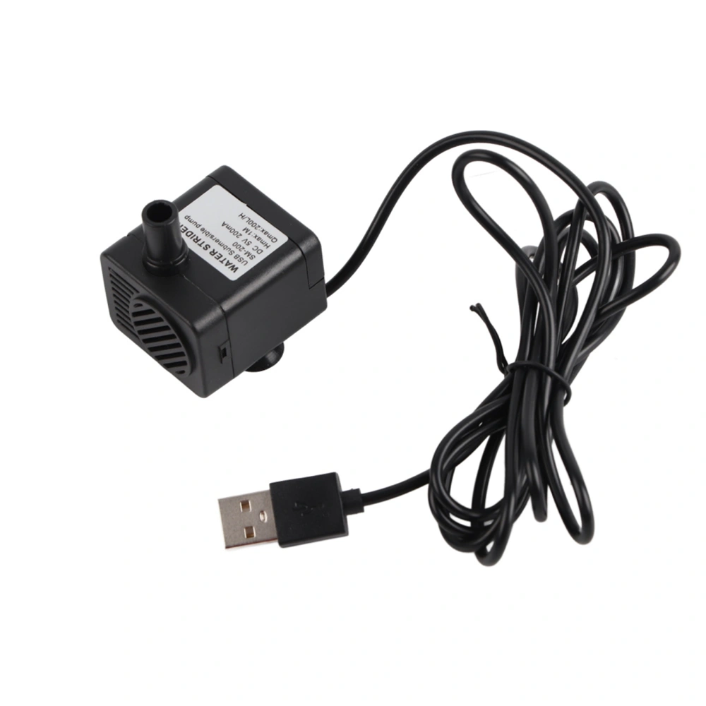 DC5V 1.5W USB Mini Pump Submersible Water Pump for Fish Tank Aquarium