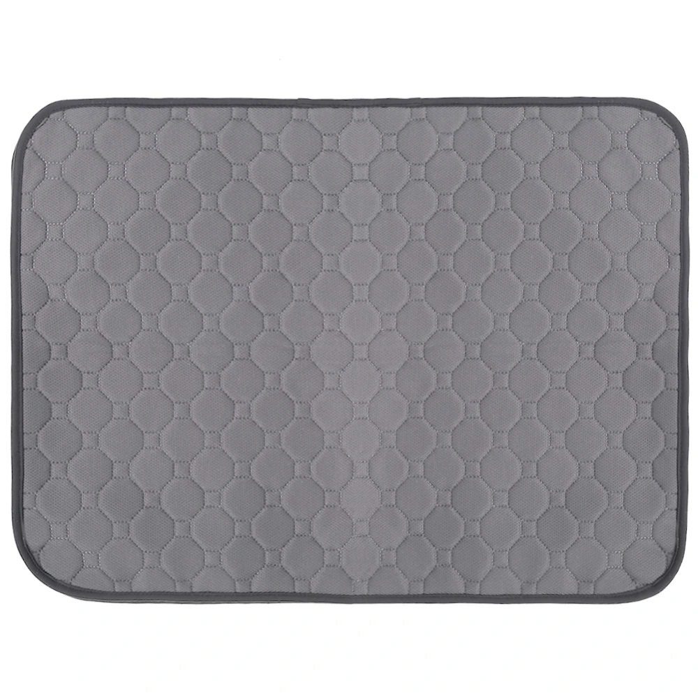 Waterproof Pet Puppy Training Mat Washable Reusable Pee Pads for Dog Cat (Gray M)