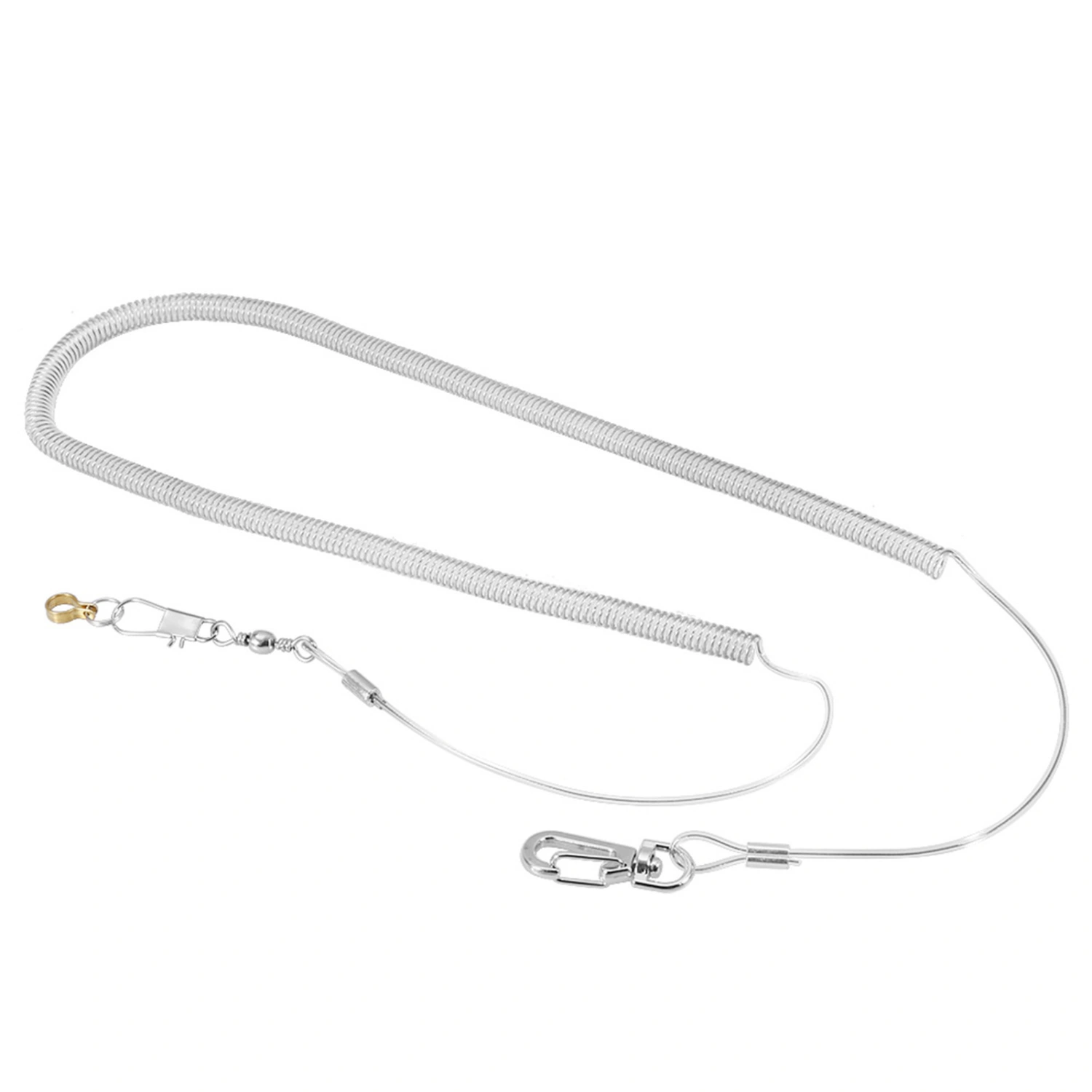 6m Parrot Bird Anti Bite Flying Training Rope Leash Kits Random Color (Foot Ring Dia. 8.5mm)