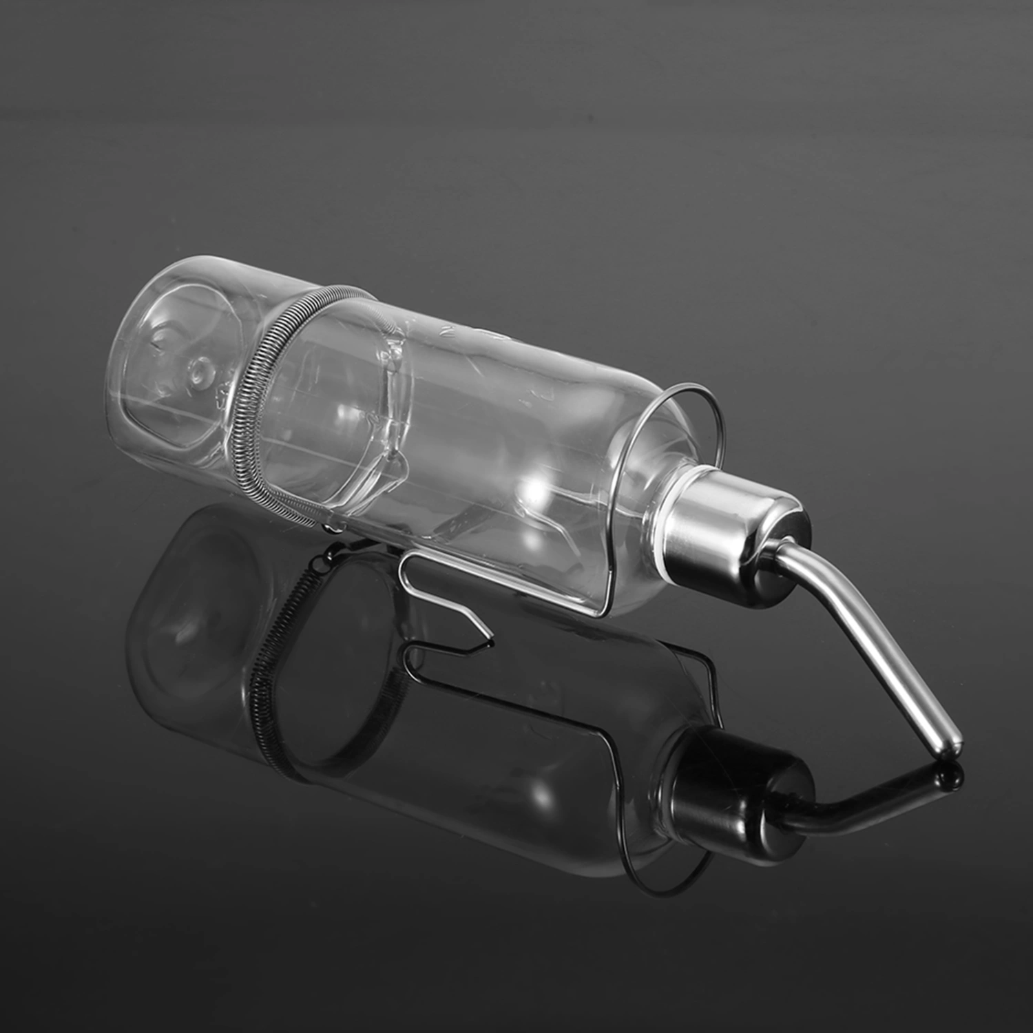Automatic Pet Rabbit Feeder Parrot Bird Water Feeding Bottle with Stainless Steel Ball Nipple L