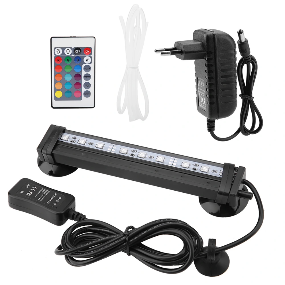 Fish Tank Bubble Light Underwater Led Light with Remote Control Aquarium Light Kit 16cm EU Plug