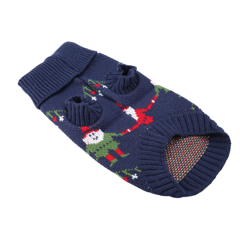 Fashionable Christmas Dog Sweater Warm Clothes Puppies Cats Pullover Type Winter Coat XL