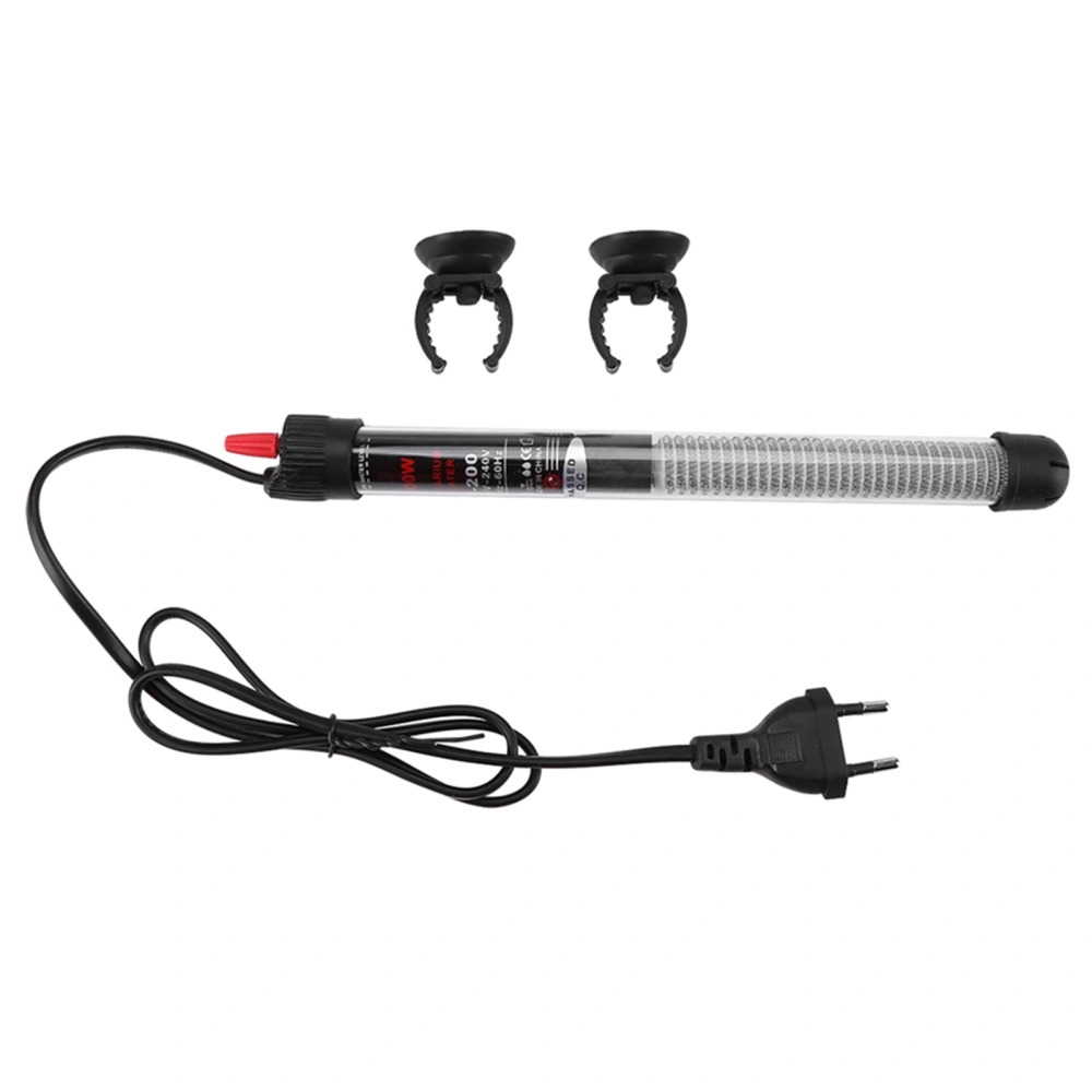 1 PCS 220V Aquarium Submersible Fish Tank Automatic Water Heater EU Plug 300W