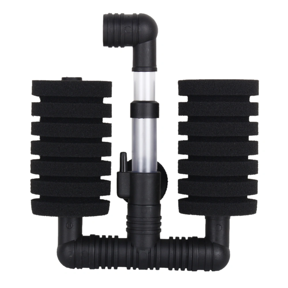 Aquarium Fish Tank Biochemical Air Pump Double Sponge Water Filter Suction Cup XY-2831